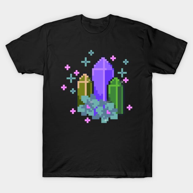 crystals T-Shirt by WitchyAesthetics